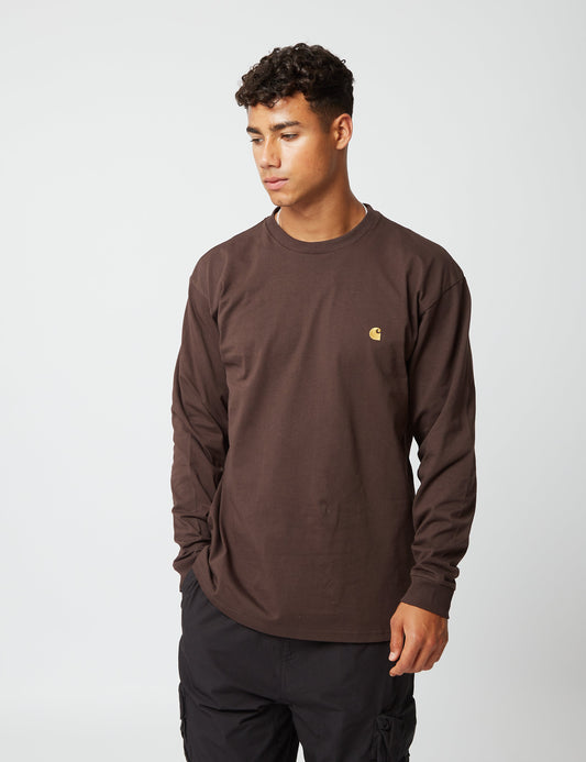 Chase Long Sleeve T-Shirt - Dark Umber Brown