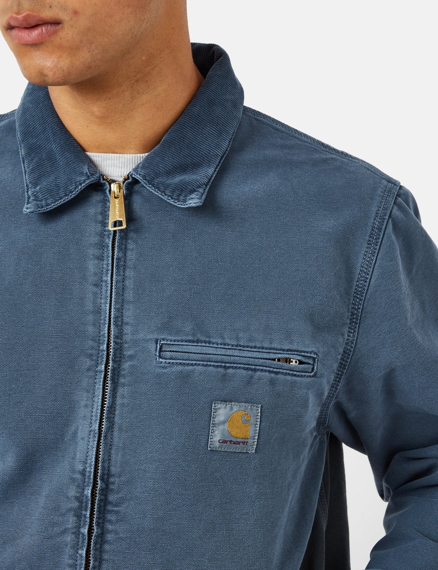 Detroit Jacket (Organic) - Storm Blue Faded