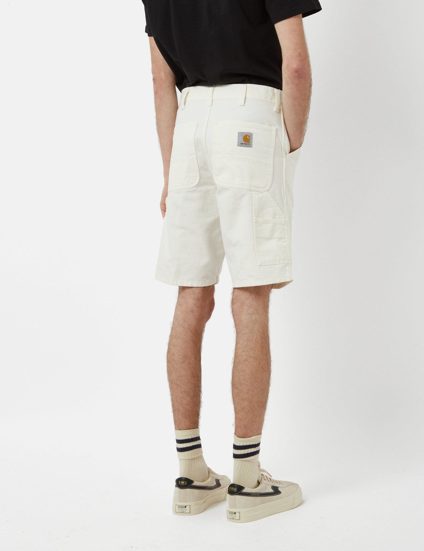 Single Knee Shorts (Organic) - Wax Stone Washed