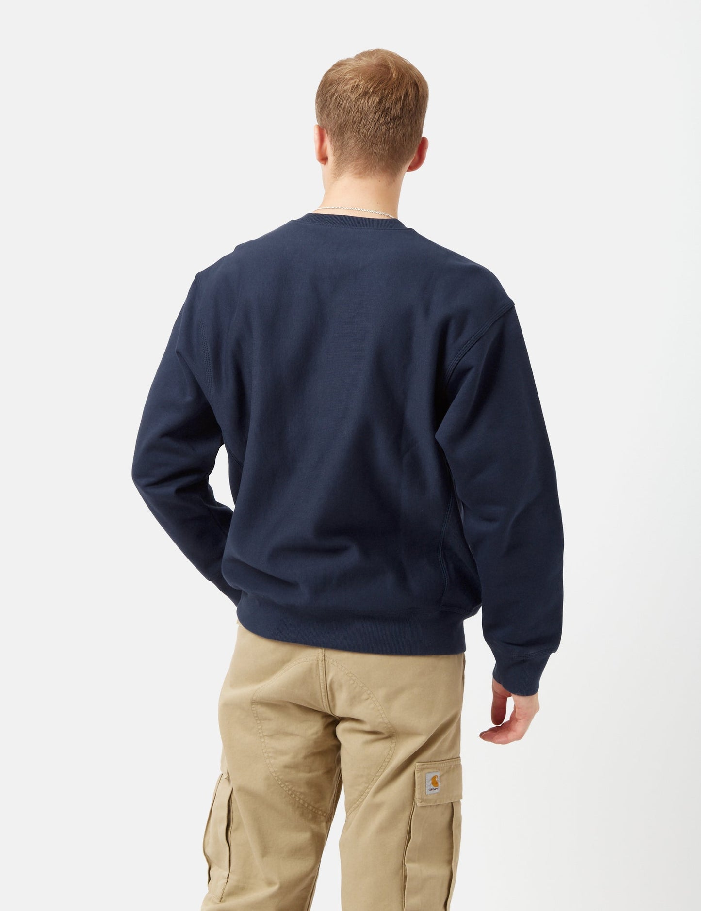 American Script Sweatshirt - Enzian Blue