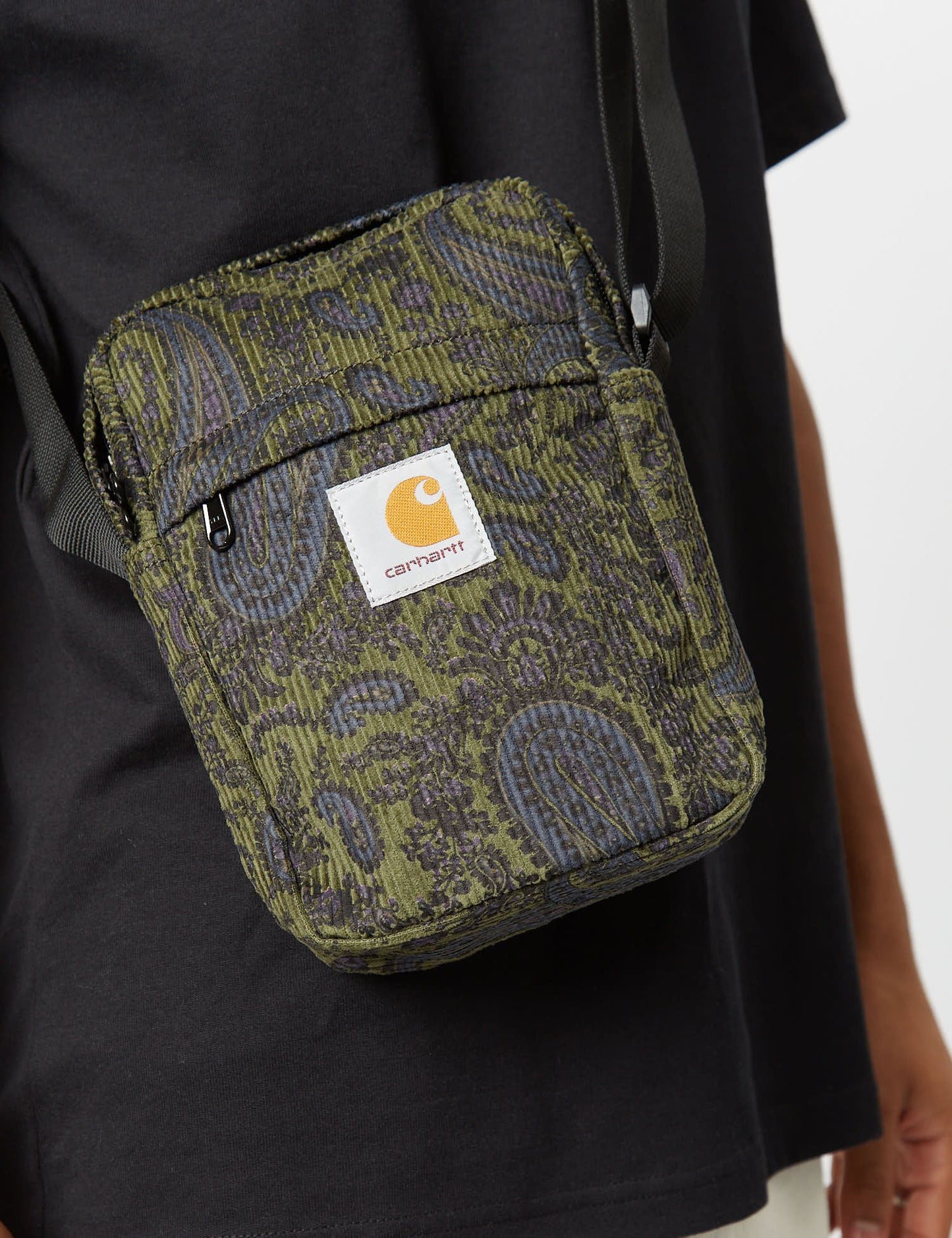 Flint Shoulder Bag (Paisley Print) - Plant Green