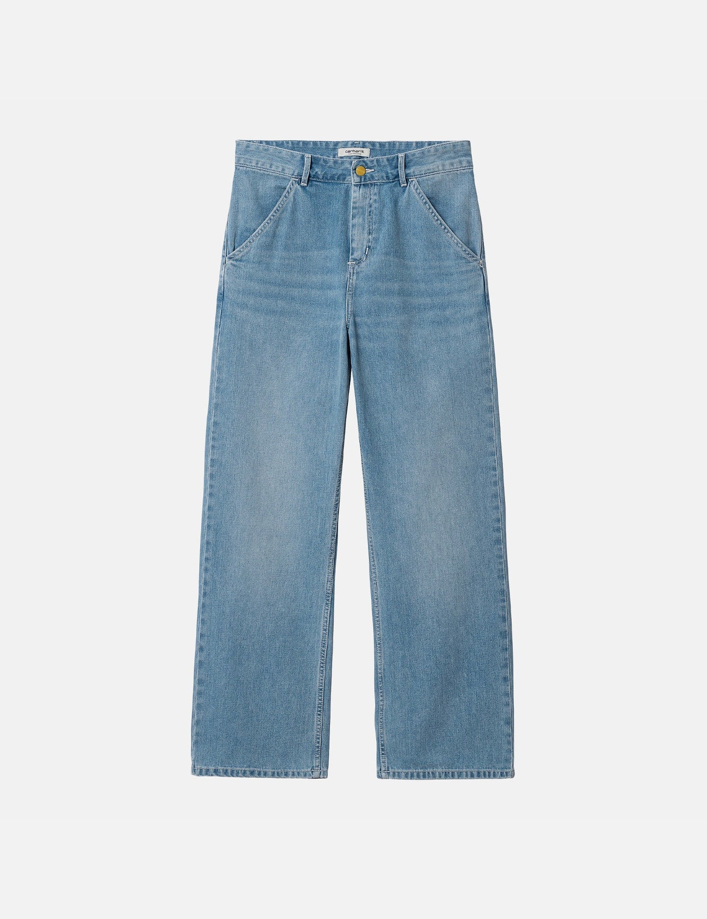 Womens Simple Pant (Loose) - Blue Light Stone Washed