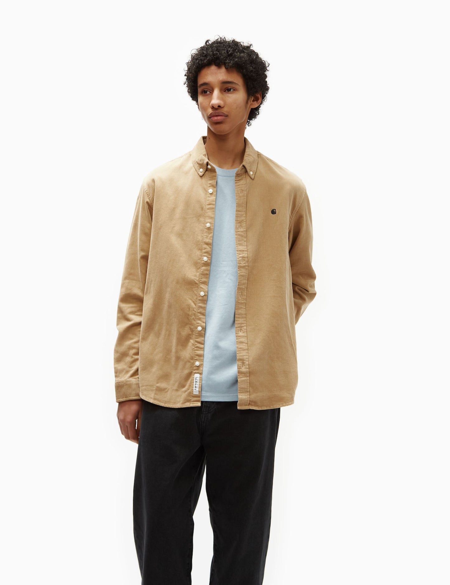 Madison Fine Cord Shirt (Regular) - Park Green