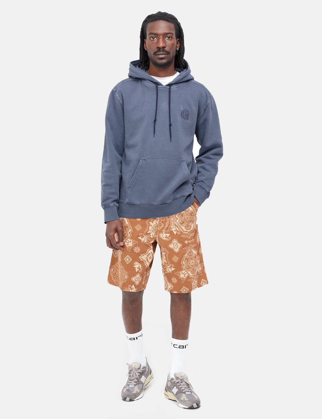 Verse Patch Hooded Sweatshirt - Enzian Blue