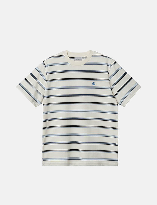 Vonn Stripe T-Shirt - Wax/Storm Blue