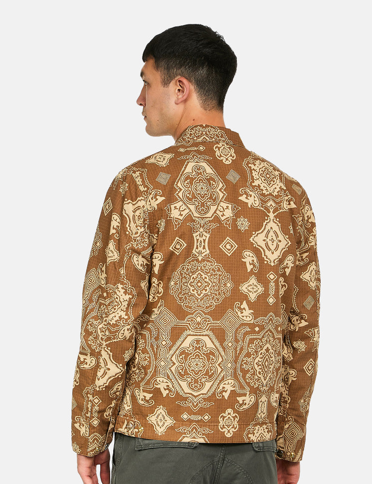 Detroit Verse Print Jacket - Hamilton Brown