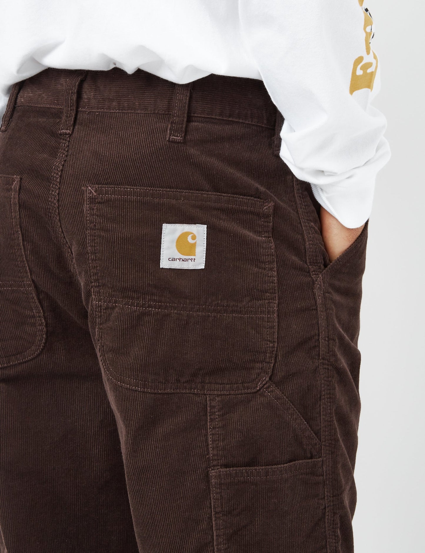 Single Knee Pant (Corduroy) - Dark Umber Brown