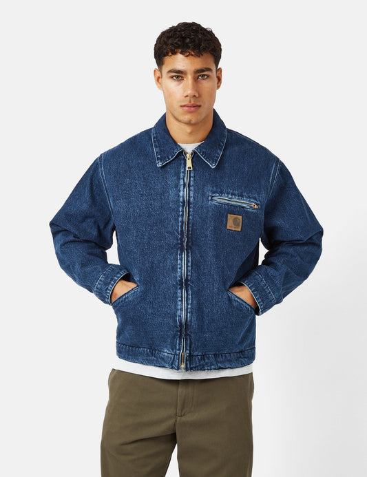 Rider Jacket (Denim) - Blue Stone Washed