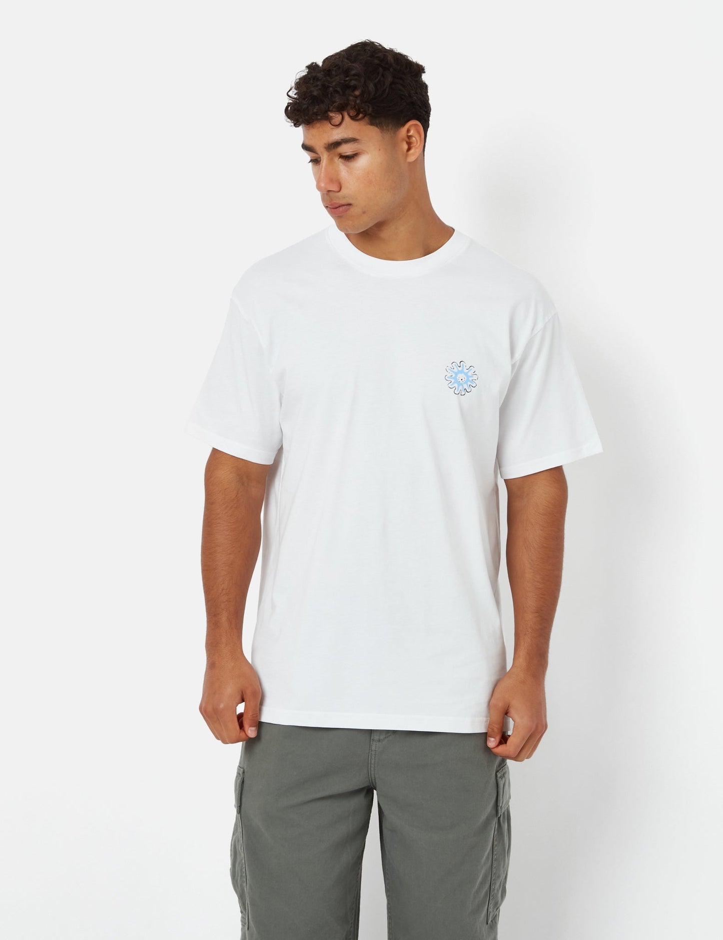 Splash T-Shirt (Loose) - Heavy Stone Wash White