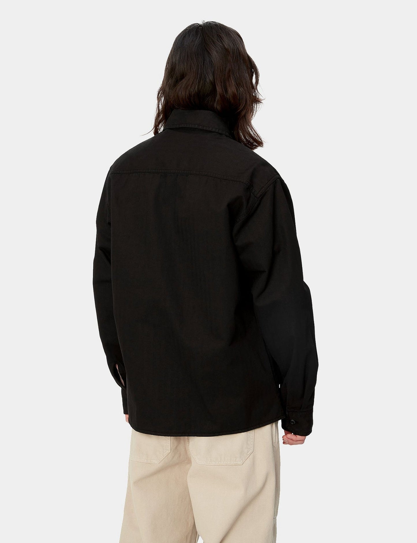 Rainer Over Shirt - Black Garment Dyed